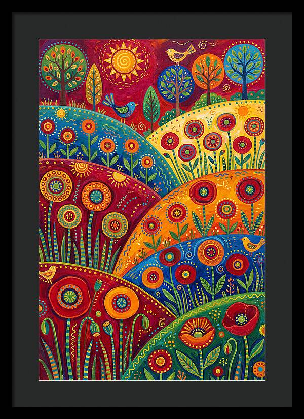 Vibrant Poppy Landscape