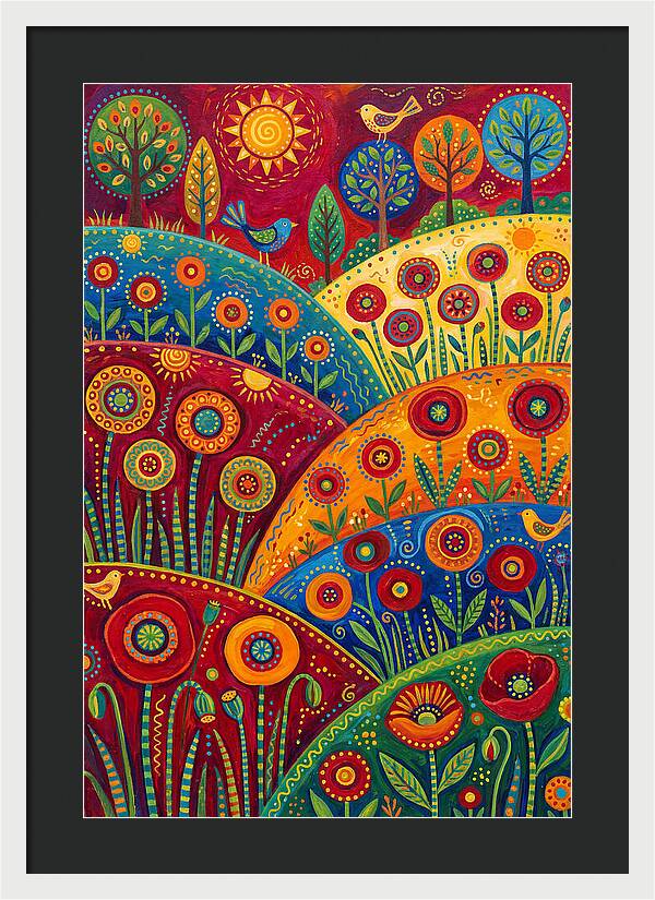 Vibrant Poppy Landscape