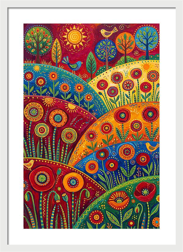 Vibrant Poppy Landscape