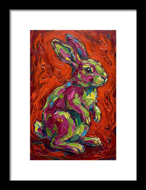 Vibrant Rabbit Portrait
