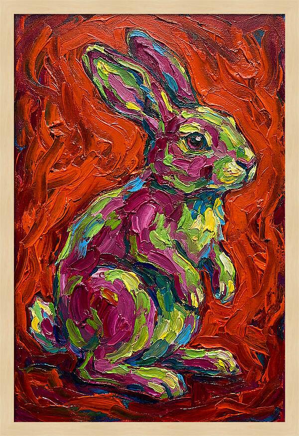 Vibrant Rabbit Portrait