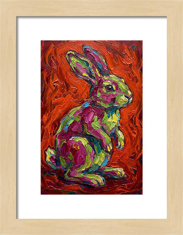Vibrant Rabbit Portrait