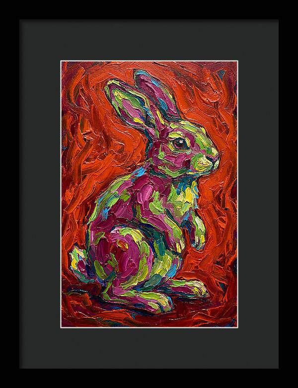 Vibrant Rabbit Portrait