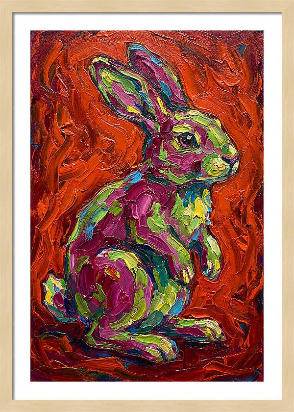 Vibrant Rabbit Portrait