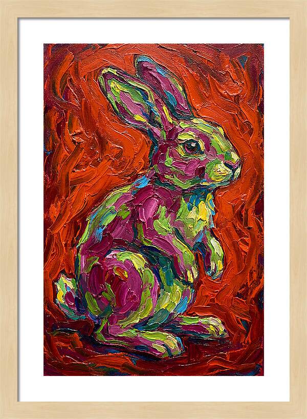 Vibrant Rabbit Portrait