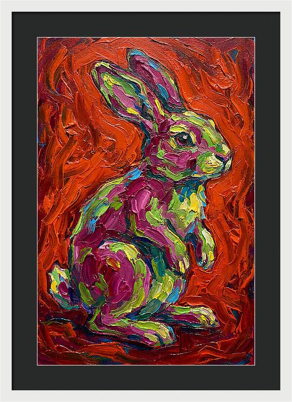 Vibrant Rabbit Portrait