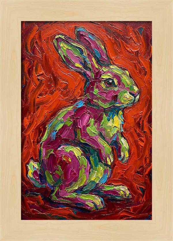 Vibrant Rabbit Portrait
