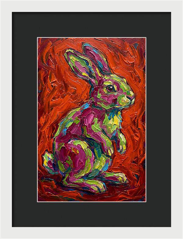 Vibrant Rabbit Portrait