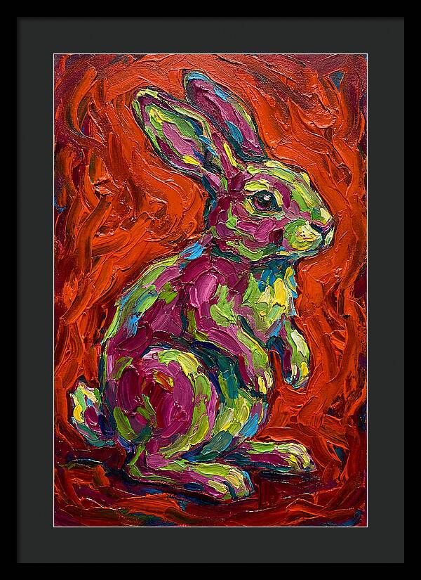 Vibrant Rabbit Portrait