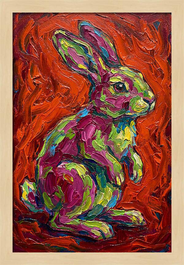 Vibrant Rabbit Portrait