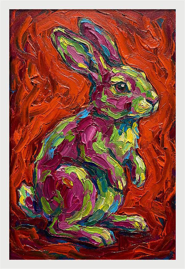 Vibrant Rabbit Portrait