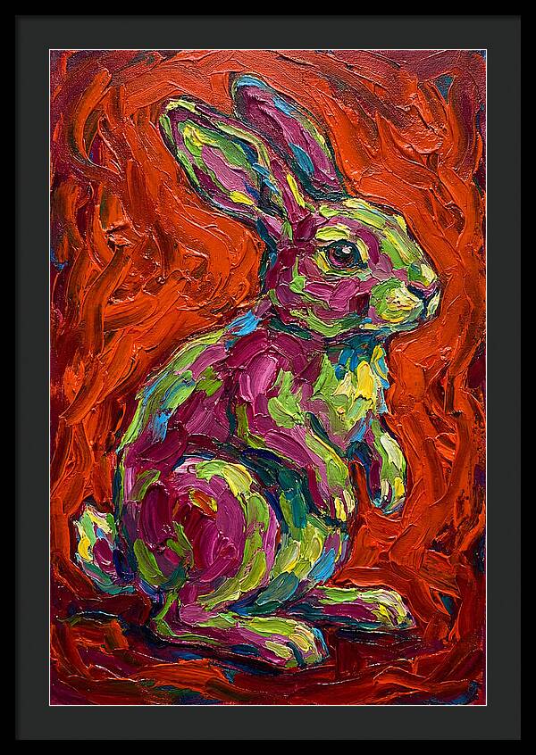 Vibrant Rabbit Portrait