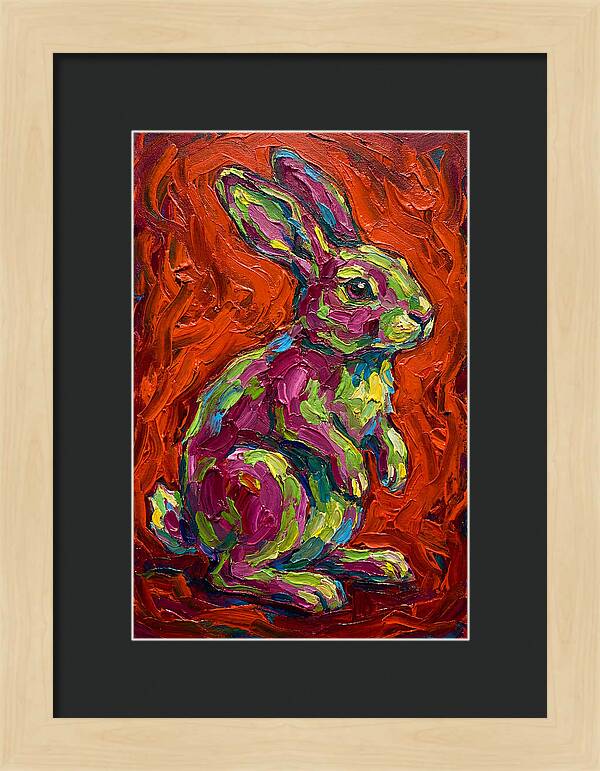 Vibrant Rabbit Portrait