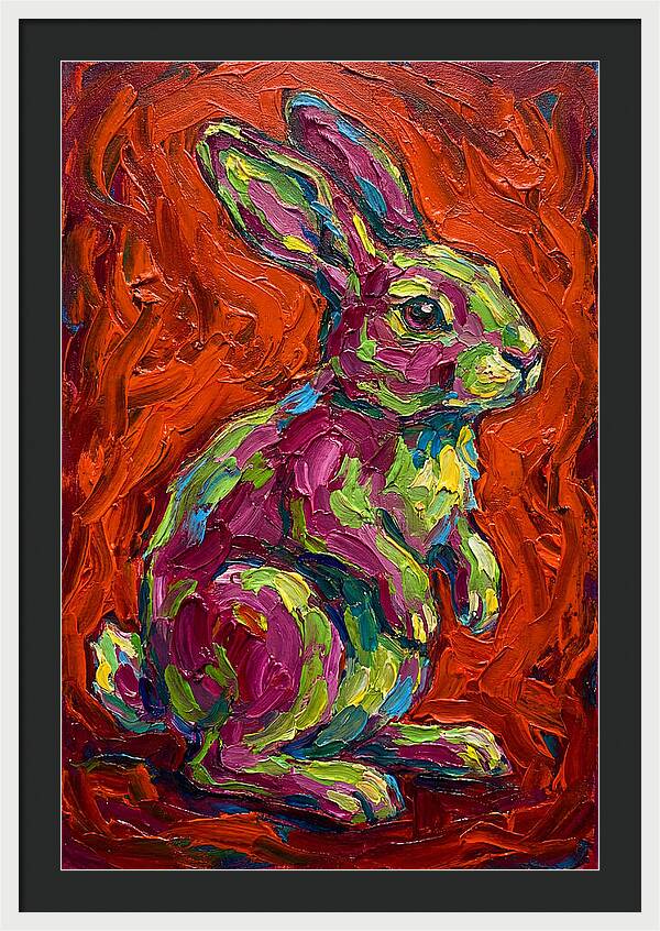 Vibrant Rabbit Portrait