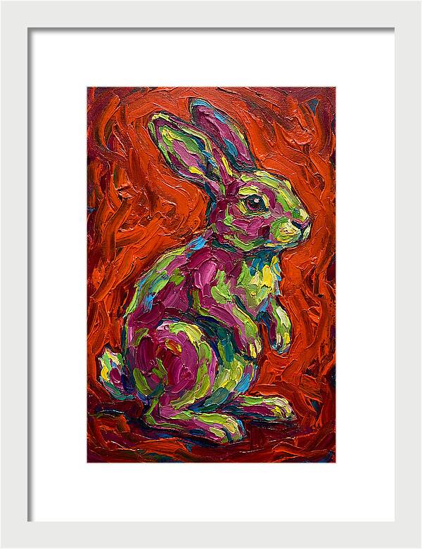 Vibrant Rabbit Portrait