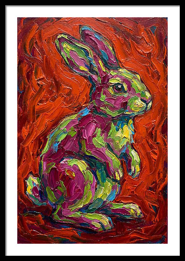 Vibrant Rabbit Portrait