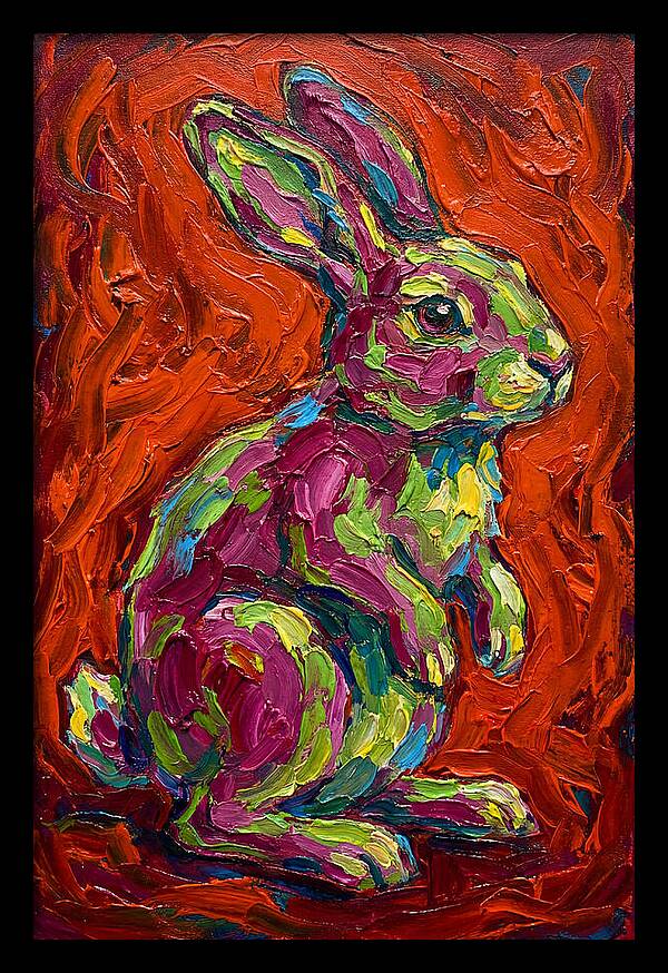 Vibrant Rabbit Portrait