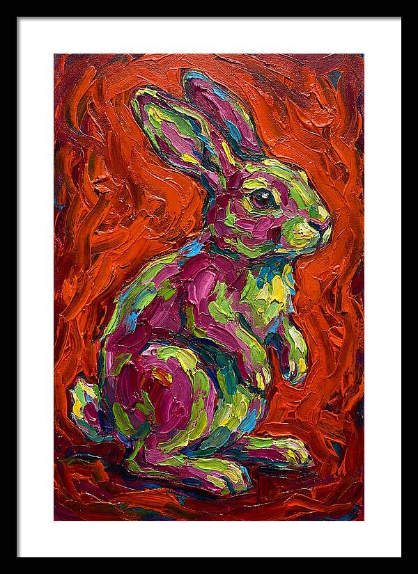 Vibrant Rabbit Portrait