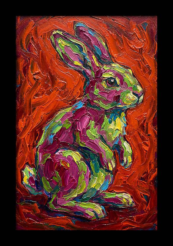 Vibrant Rabbit Portrait