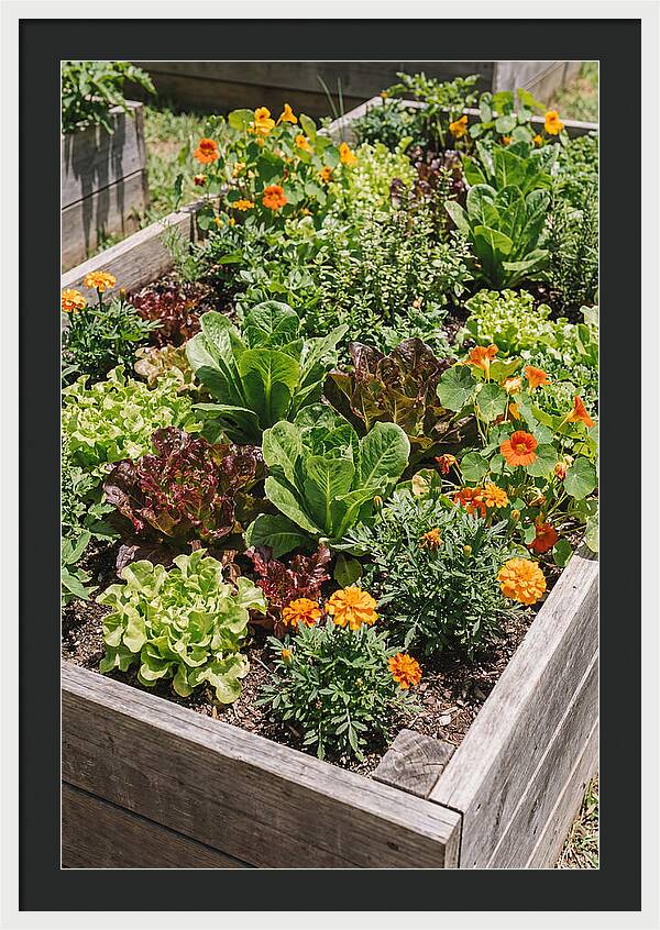 Vibrant Raised Bed Garden