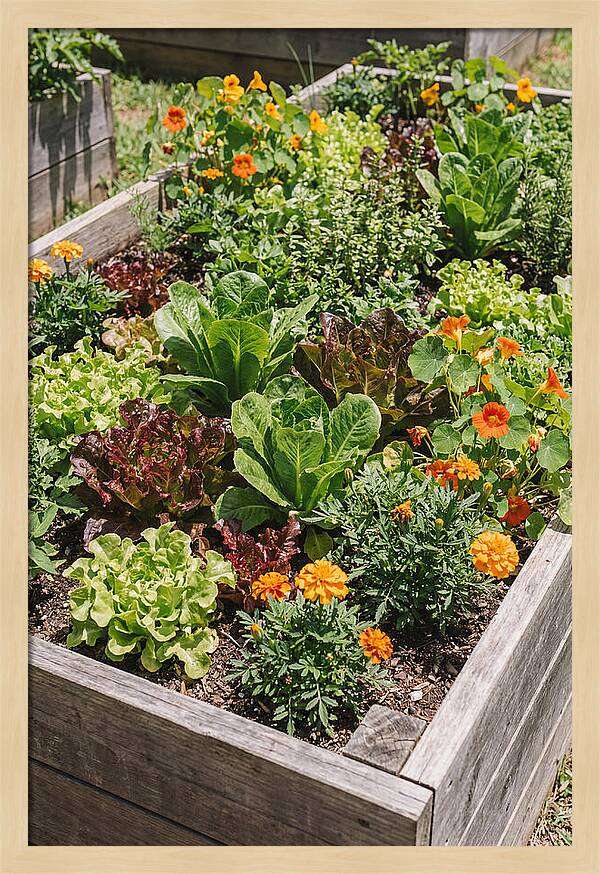 Vibrant Raised Bed Garden