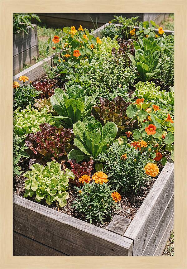 Vibrant Raised Bed Garden