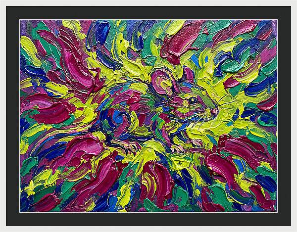 Vibrant Rat In Expressionist Style