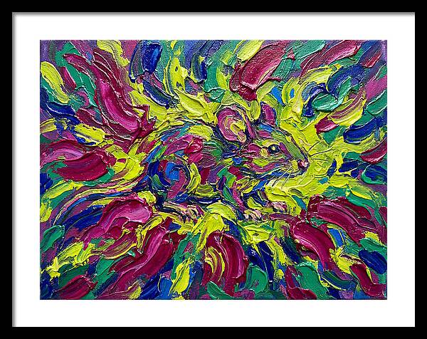 Vibrant Rat In Expressionist Style
