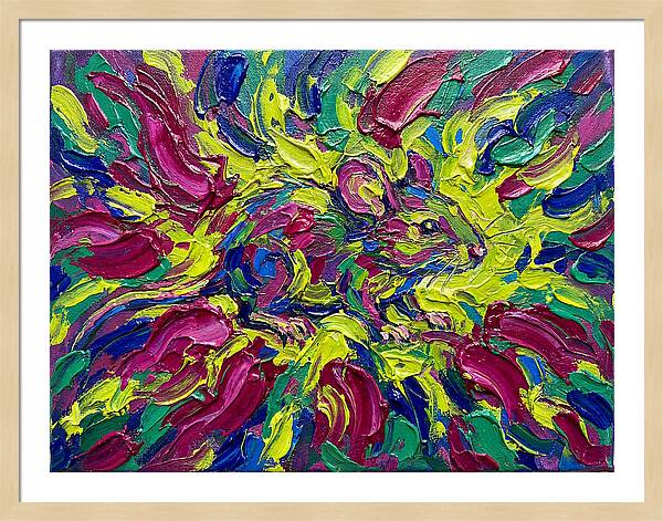 Vibrant Rat In Expressionist Style