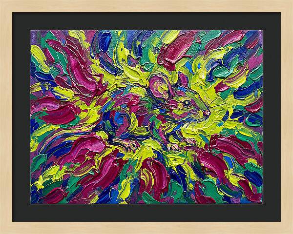 Vibrant Rat In Expressionist Style