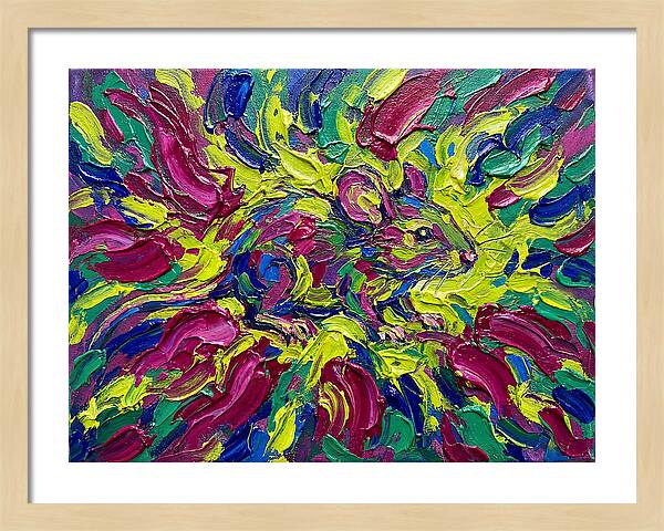 Vibrant Rat In Expressionist Style