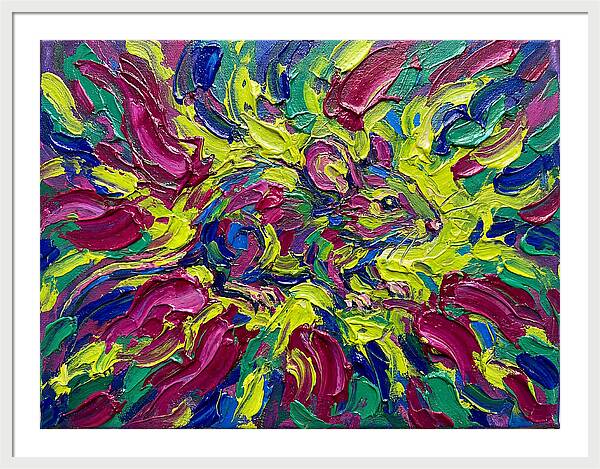 Vibrant Rat In Expressionist Style