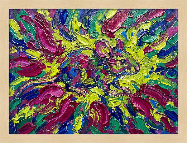 Vibrant Rat In Expressionist Style
