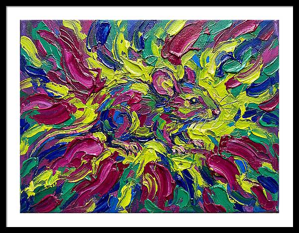 Vibrant Rat In Expressionist Style