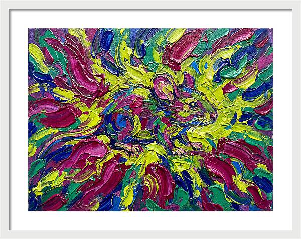 Vibrant Rat In Expressionist Style