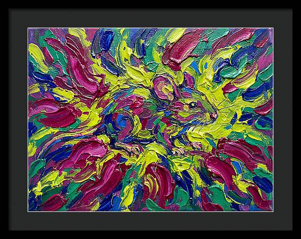 Vibrant Rat In Expressionist Style