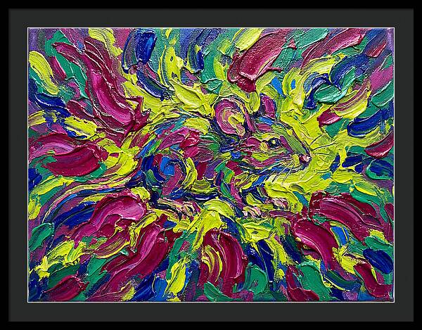 Vibrant Rat In Expressionist Style