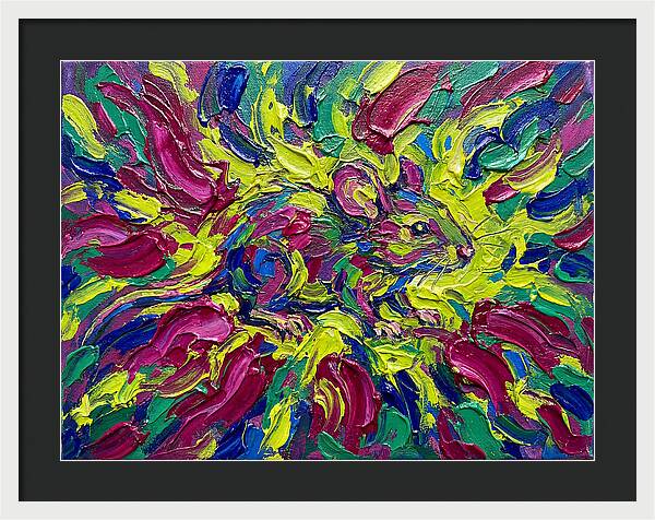 Vibrant Rat In Expressionist Style