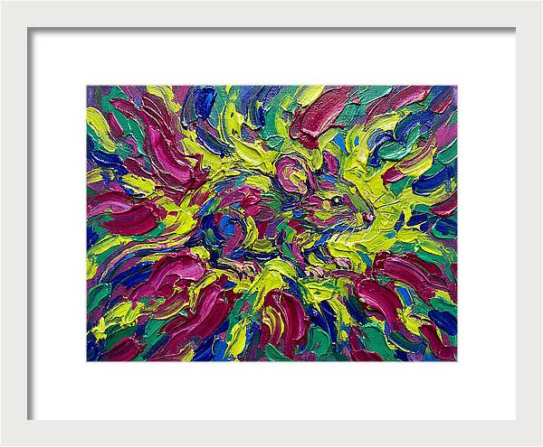 Vibrant Rat In Expressionist Style