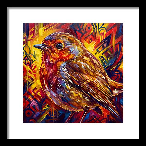 Vibrant Robin Portrait