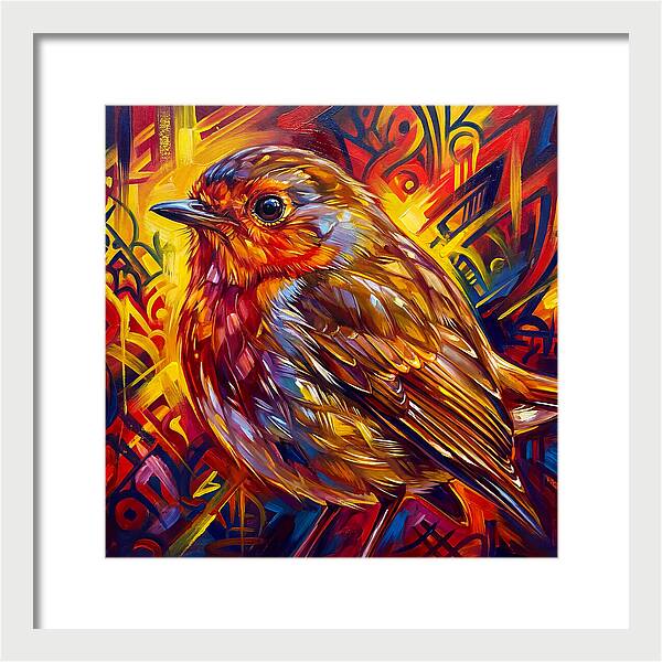 Vibrant Robin Portrait