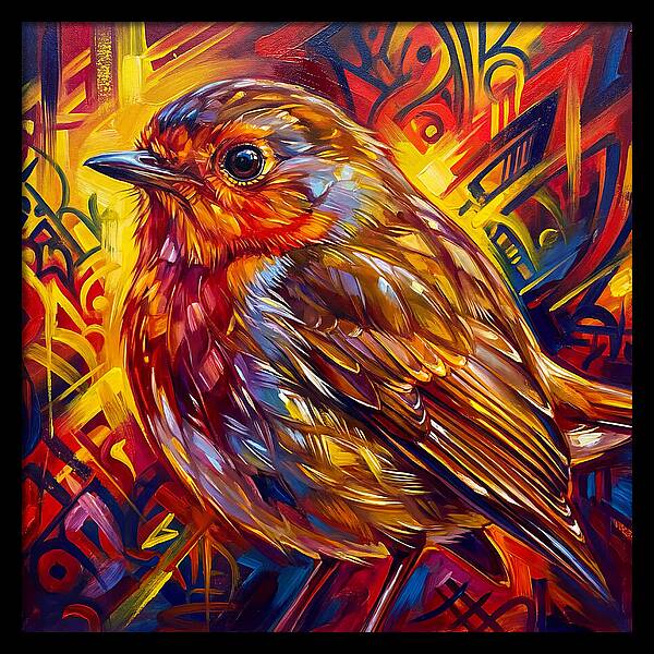 Vibrant Robin Portrait