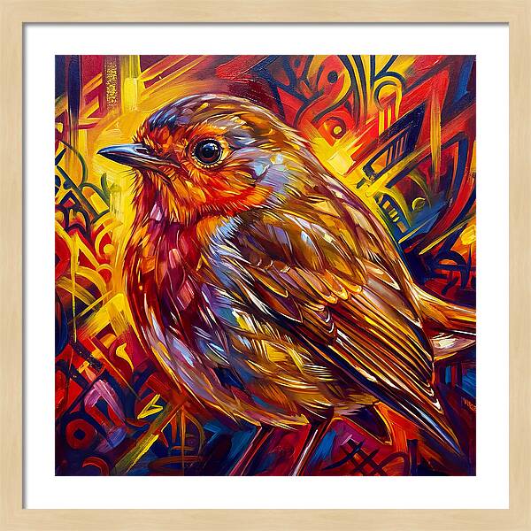 Vibrant Robin Portrait