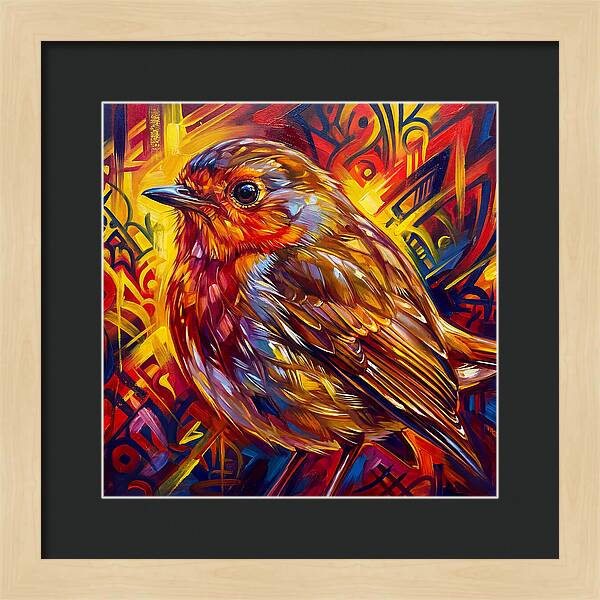 Vibrant Robin Portrait