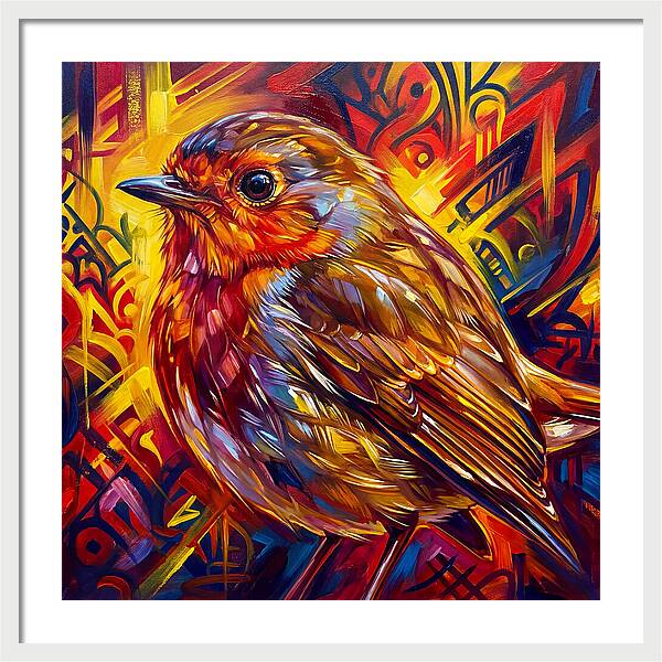 Vibrant Robin Portrait