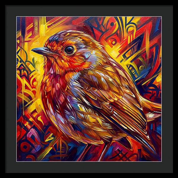 Vibrant Robin Portrait