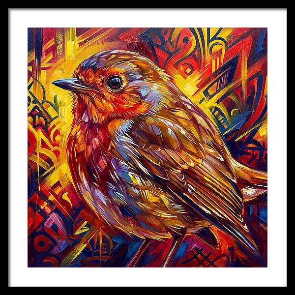 Vibrant Robin Portrait