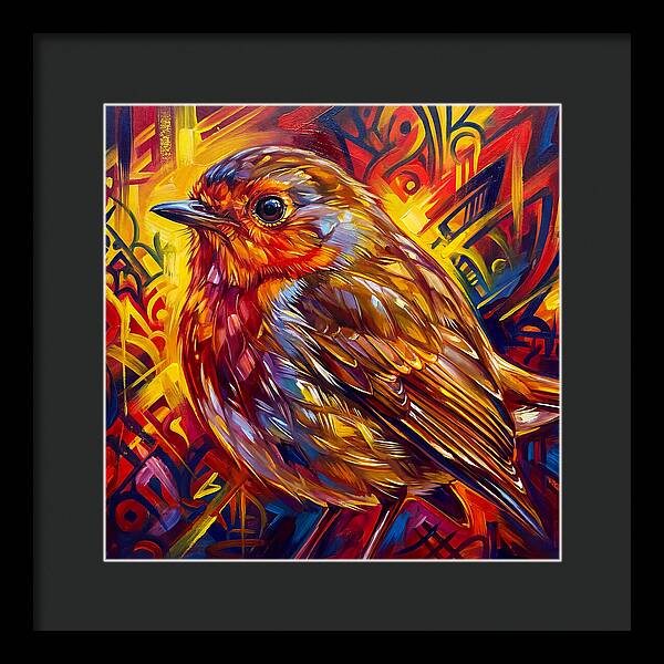 Vibrant Robin Portrait