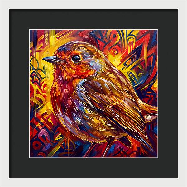 Vibrant Robin Portrait