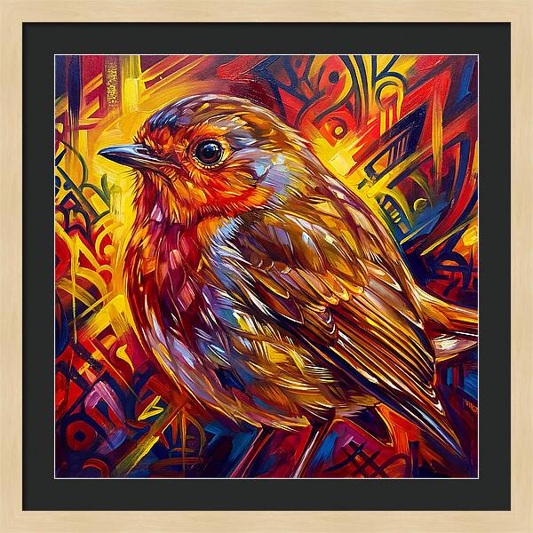 Vibrant Robin Portrait